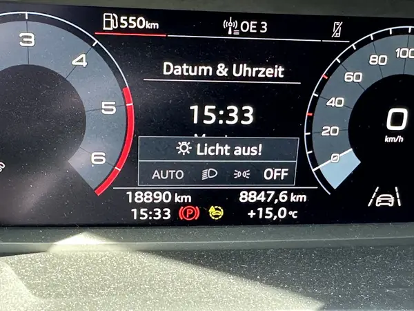 Lichtschalter in der Stellung Aus
