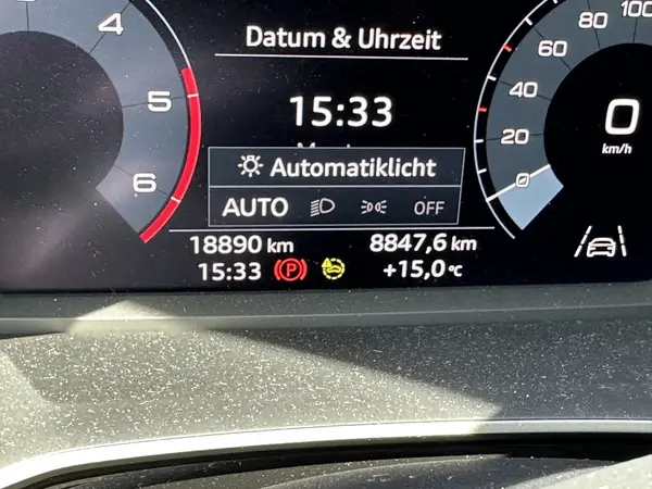 Lichtschalter in der Stellung Automatik